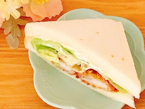 魚フライ(・)))・・・☆サンド